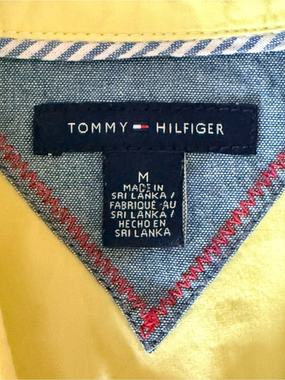 Tommy Hilfiger Women’s Yellow Button-Up Long-Sleeve Shirt - Picture 5 of 8